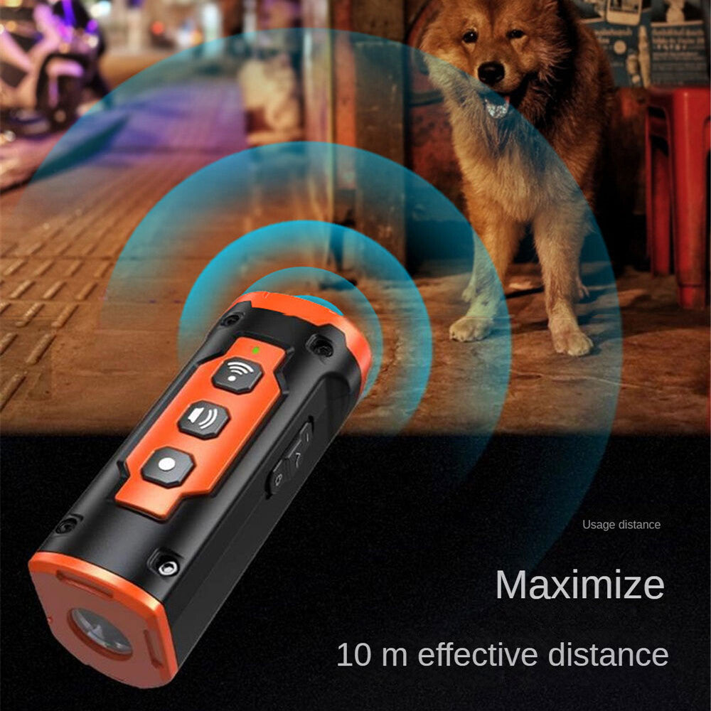 2025 Ultrasonic Dog Repeller with Flashlight Feature