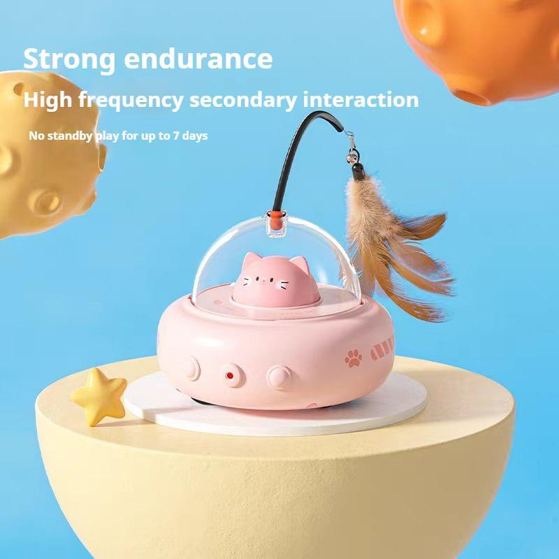 Smart Electric Cat Car With Automatic Laser Pointer - Cat Fun, Energy-Saving Product